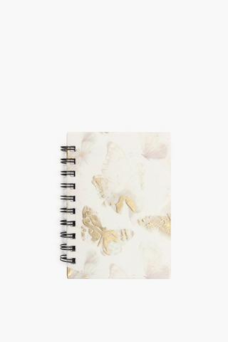 Lena Floral Spiral Hardcover Notebook A6