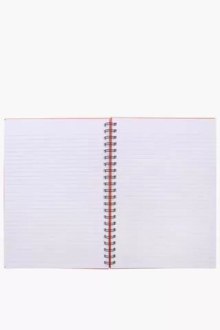 Retro Vibes Hardcover Spiral Notebook A4