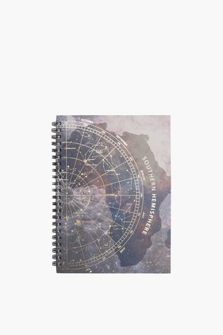 Map Spiral Hardcover Notebook A4