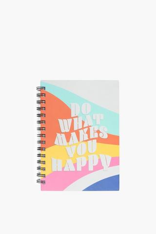 Retro Vibe Spiral Notebook A5