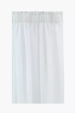 Sheer Boucle Taped Curtain, 230x218cm