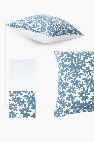 2 Pack Bellavista Floral Scatter Cushion Covers, 45x45cm