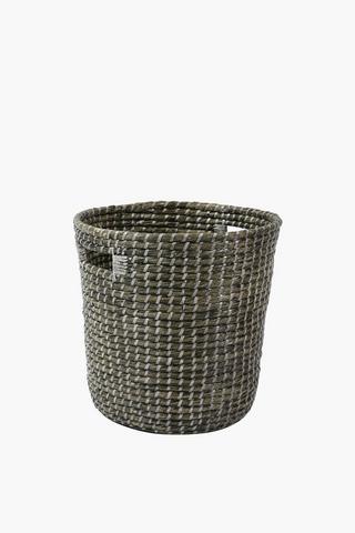 Rustic Dyed Natural Weave Storage Basket