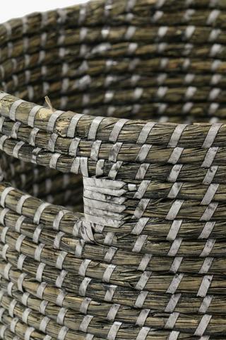 Rustic Dyed Natural Weave Storage Basket