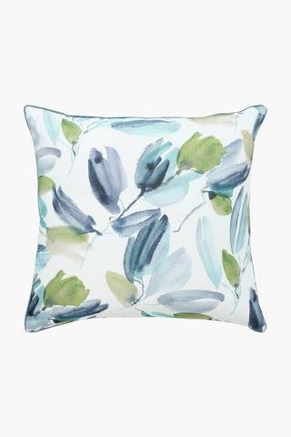 Premium Printed Leaf Feather Scatter Cushion, 60x60cm