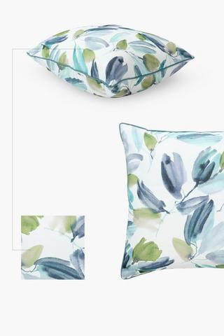 Premium Printed Leaf Feather Scatter Cushion, 60x60cm