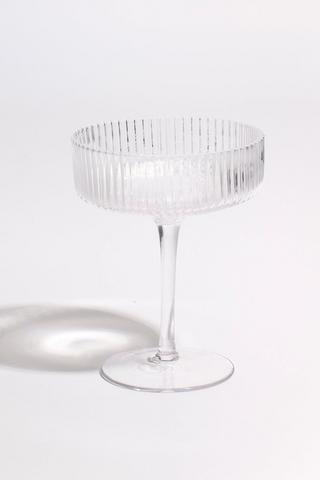 Ribbed Cocktail Glass