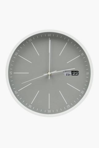 Classic Calendar Clock, 30cm