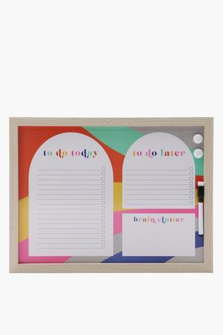 Retro Vibe Magnetic Memo Board