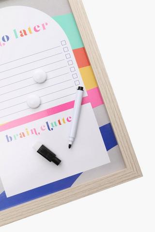 Retro Vibe Magnetic Memo Board