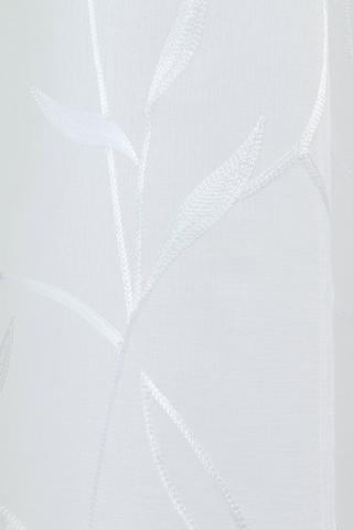 Sheer Embroidered Vine Leaf Eyelet Curtain, 140x250cm