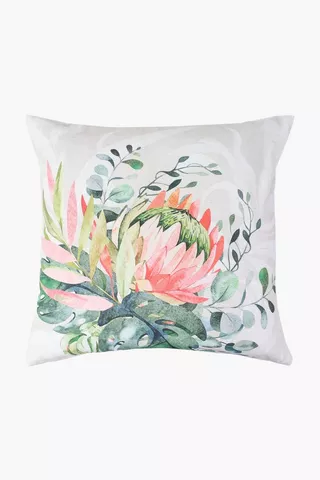 Printed Protea Scatter Cushion Cover, 60x60cm