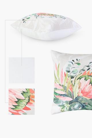 Printed Protea Scatter Cushion Cover, 60x60cm