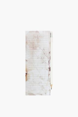 Beni Floral Notepad With Pencil