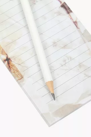 Beni Floral Notepad With Pencil