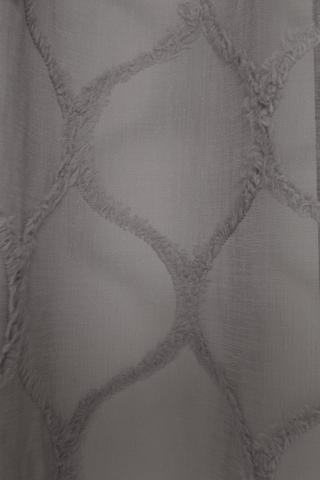 Rod Sleeve Tufted Trellis Curtain, 140x223cm