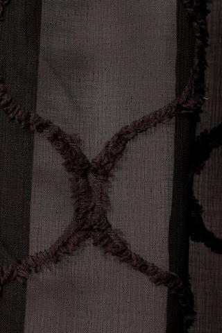 Rod Sleeve Tufted Trellis Curtain, 140x223cm