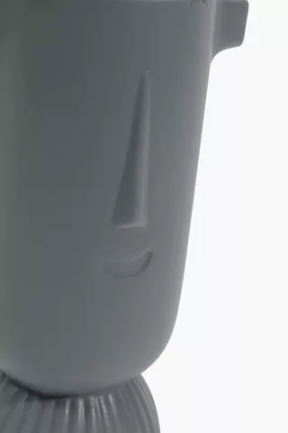 Smiley Figure Vase, 16x25cm