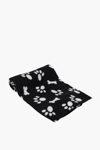 Printed Paw Pet Blanket 100x75cm