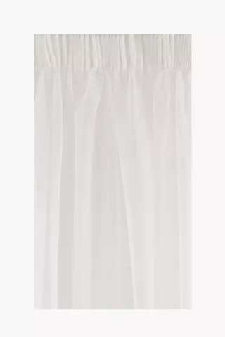 Sheer Voile Taped Curtain, 290x270cm