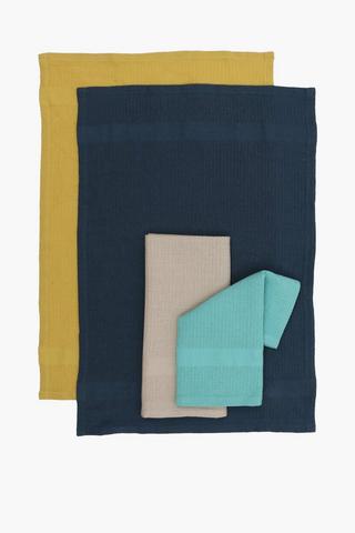 4 Pack 100% Cotton Tea Towels