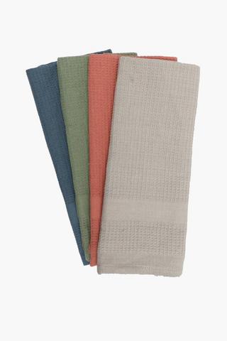 4 Pack 100% Cotton Tea Towels