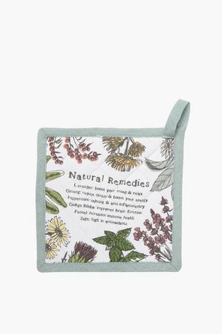 Printed Floral Pot Holder