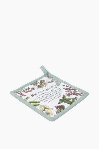 Printed Floral Pot Holder