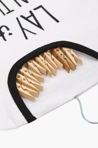 Quirky Script Cotton Peg Bag