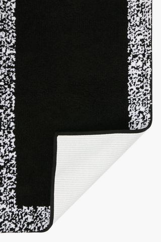 2 Piece Non Slip Border Bath Mat Set