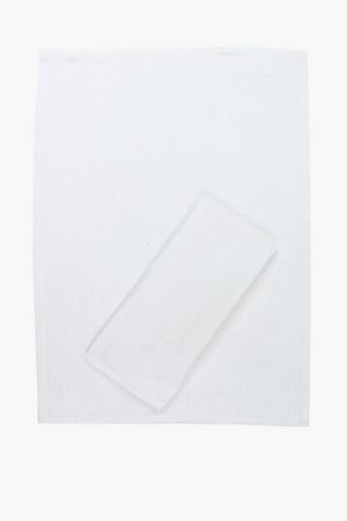 2 Pack Waffle Cotton Tea Towels