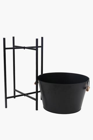 Champagne Bucket With Metal Stand