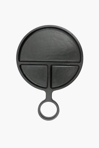 Round 3 Divisional Wooden Serving Board