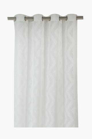 Sheer Textured Kenya Eyelet Curtain, 140x225cm