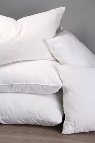 2 Pack Standard Polycotton Hollowfibre Pillows