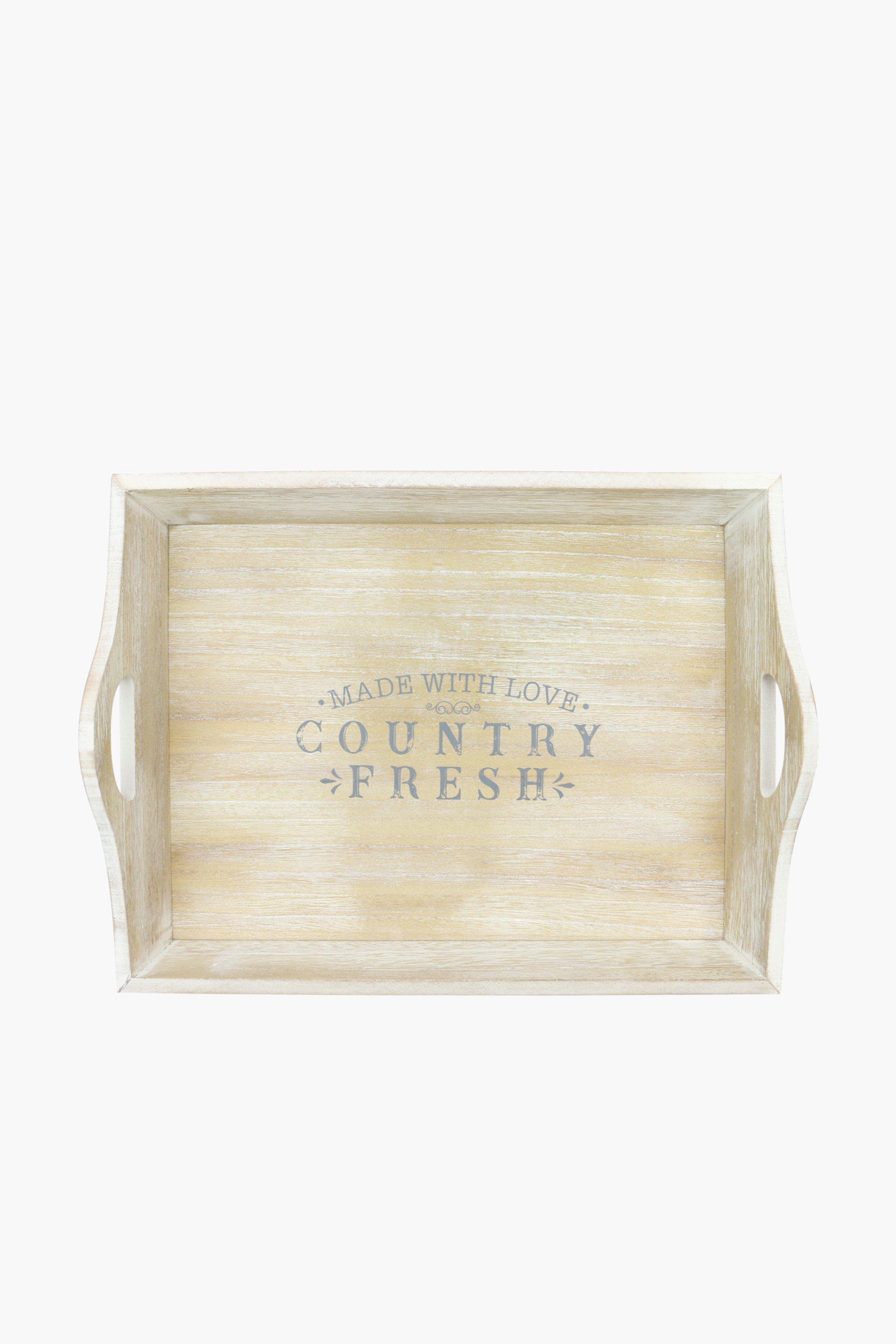 Country Fresh Wooden Tray