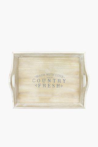 Country Fresh Wooden Tray