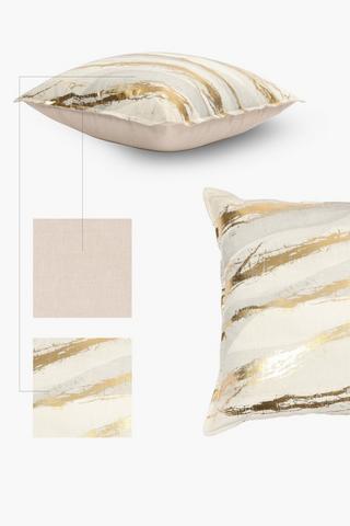 Premium Printed Taranto Marble Scatter Cushion, 60x60cm