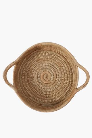 Woven Basket Serving Tray, Small
