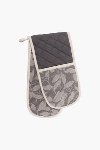 Printed Floral Double Oven Glove