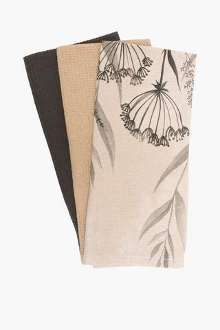 3 Pack Jadiete Cotton Tea Towels