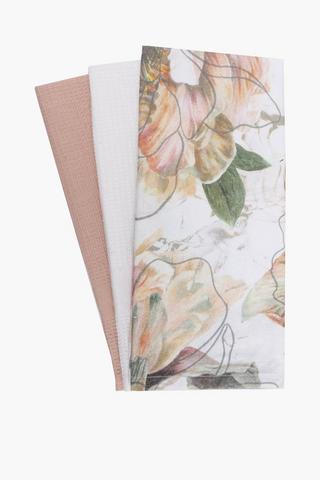 3 Pack Printed Gemma Tea Towels