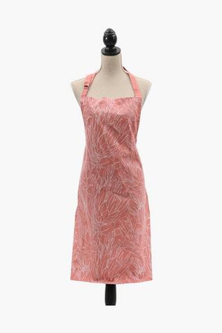 Printed Floral Cotton Apron