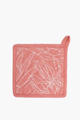 Printed Floral Pot Holder