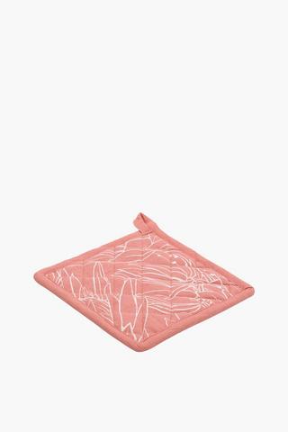 Printed Floral Pot Holder