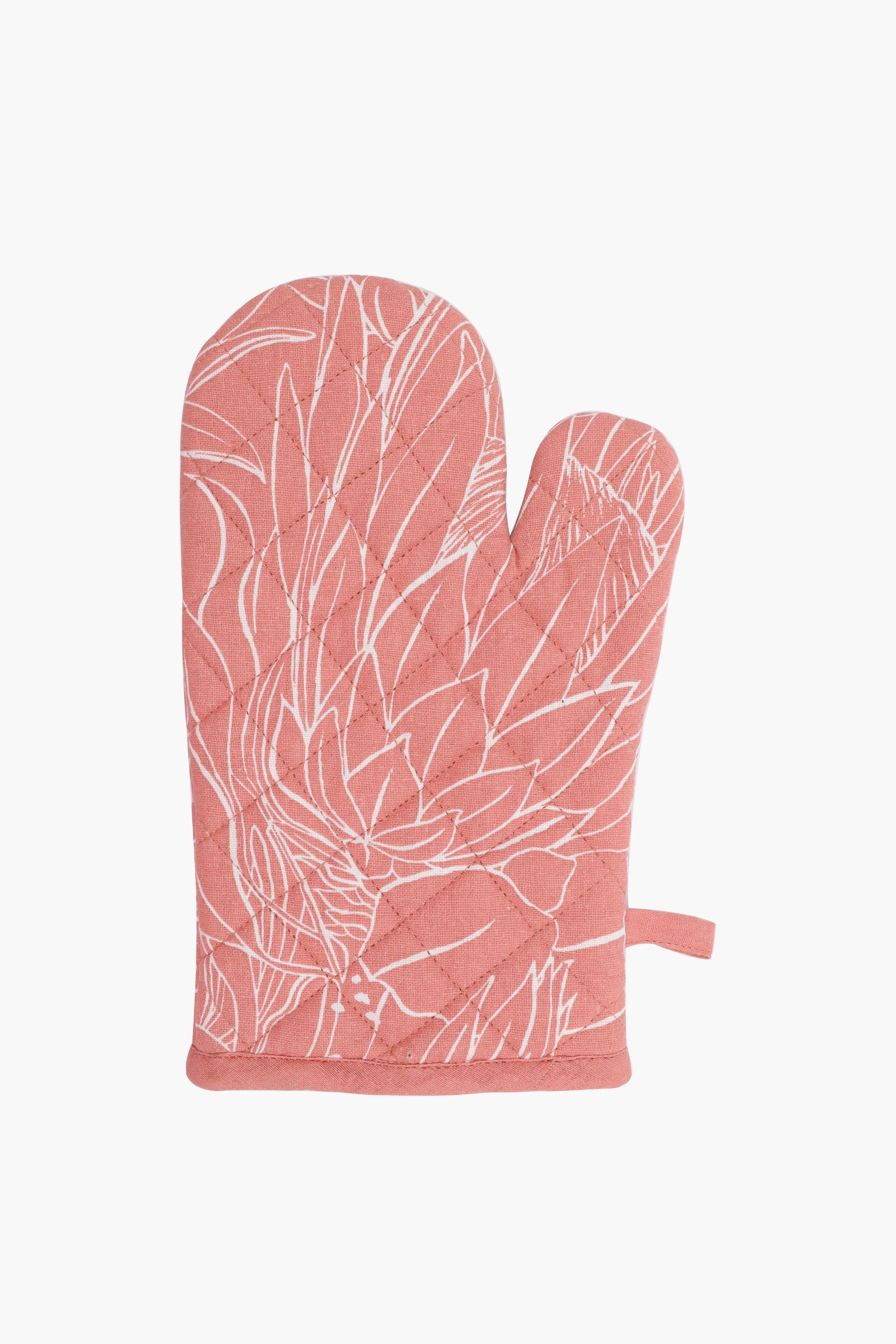 Printed Floral Single Oven Glove