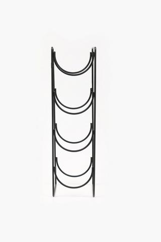 4 Bottle Metallic Wine Rack