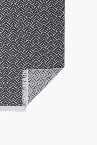 Jacquard Anthracite Rug, 50x80cm