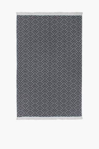 Jacquard Anthracite Rug, 120x180cm