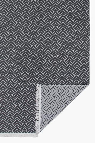 Jacquard Anthracite Rug, 120x180cm